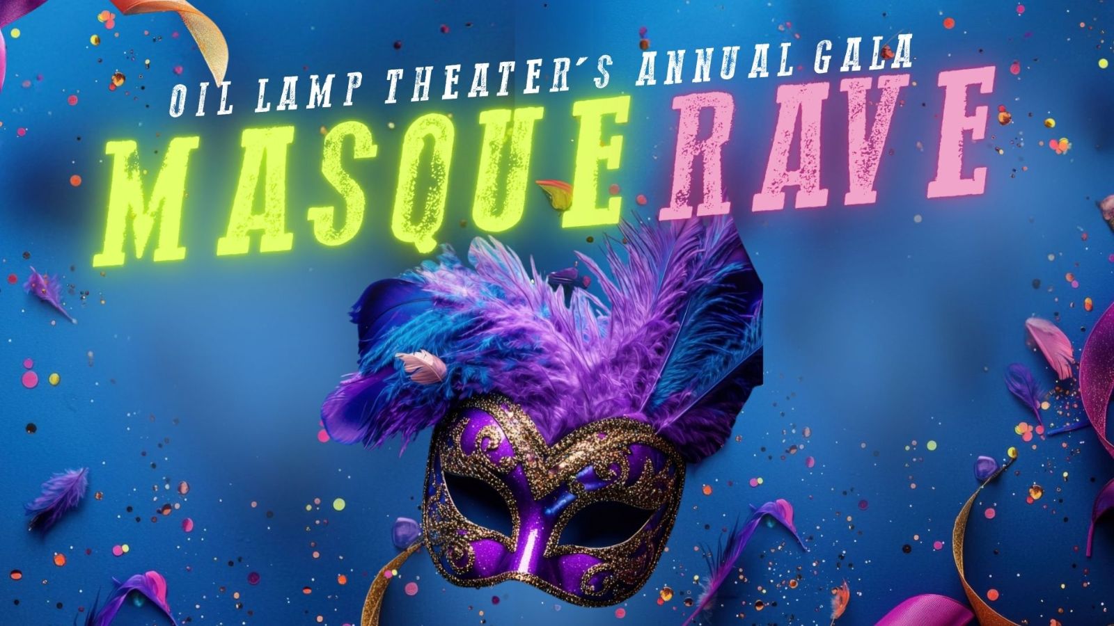 Masquerade Mask with confetti